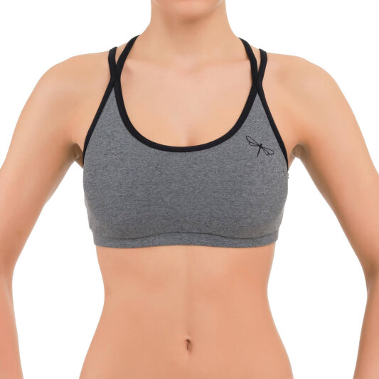 Dragonfly Top Nicole XS Grau-Meliert