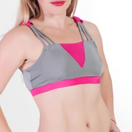 Pole Candy Top Cher S Grau / Pink