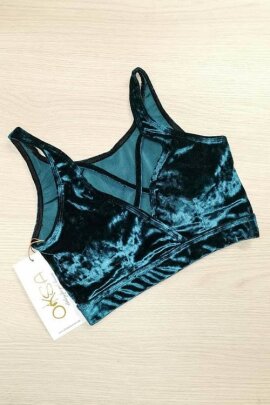 Oksawear Top Palma Samtgrün M