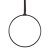 PoleSports Aerial Hoop 0-Punkt Aufhängung Ø 26,9 mm - Schwarz