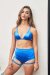 Lunalae Shorts Lure You High Waist Satin Electric Blue XL
