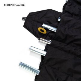 Lupit Pole Stage Pieds courts Chrome 45 mm avec sacs de transport
