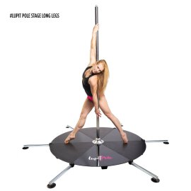 Lupit Pole Stage Long Legs Chrome 45 mm Ceiling Height...