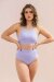 Lunalae Shorts High Waist V Basic Flieder M