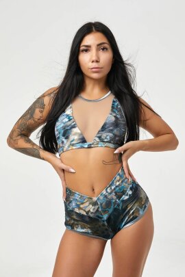 Polerina Top Cavalli Blau
