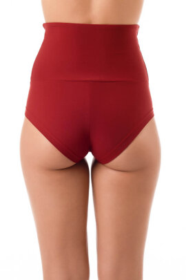 Dragonfly High Waist Shorts Betty Burgundrot XS