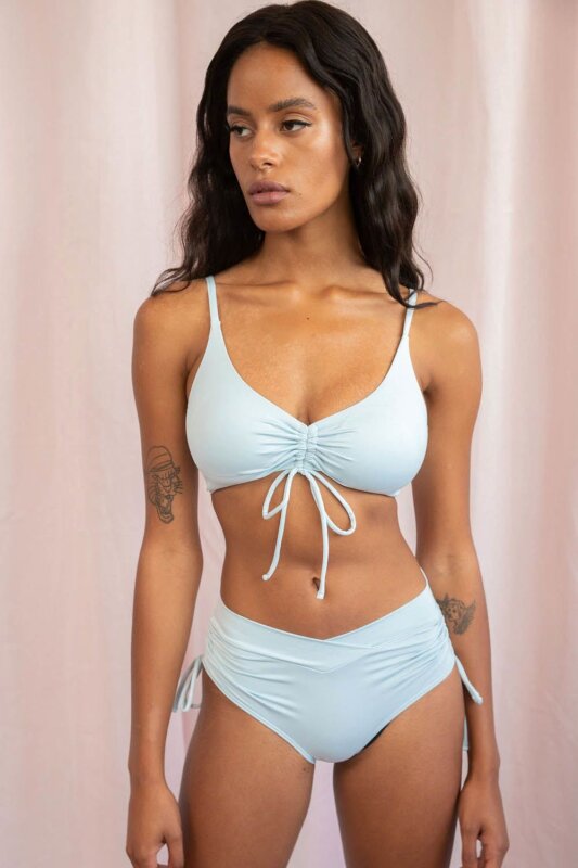 Lunalae Shorts Low Waist Layla Hellblau S