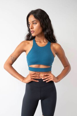 Lunalae Top Aliza High Neck Petrol M