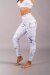 Off the Pole Leggings Iconic White Marble