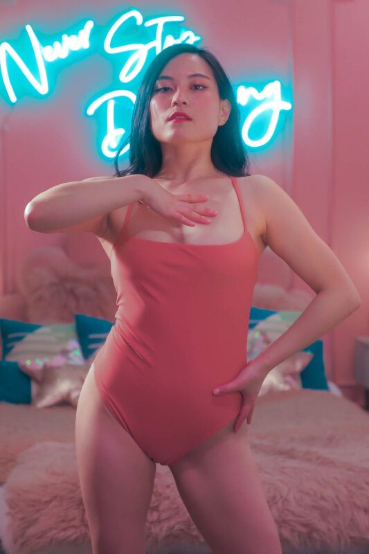 Sway Pole Wear Bodysuit Claudia Pink Clay XS