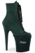 Pleaser High Heel Schutz Samt Emerald Grün