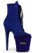 Pleaser High Heel Schutz Samt Royal Blau