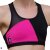 PoleFit Top GeoMesh Racer Back XS Schwarz / Hot Pink