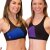 PoleFit Top GeoMesh Racer Back S Schwarz / Lila