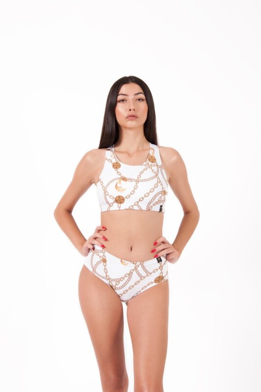 Pole Addict Low Waist Shorts Chaine Blanc XS