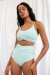 Lunalae Shorts High Waist Paris Crystal Blue XS
