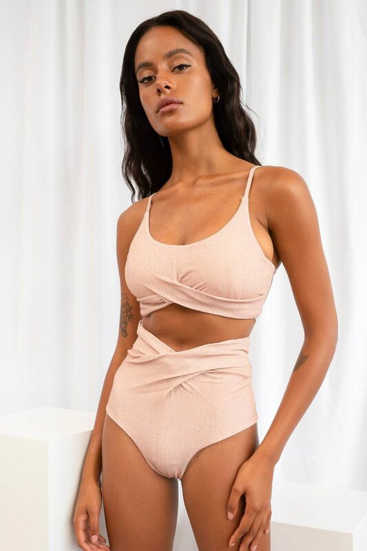 Lunalae Shorts High Waist Paris Rosé S