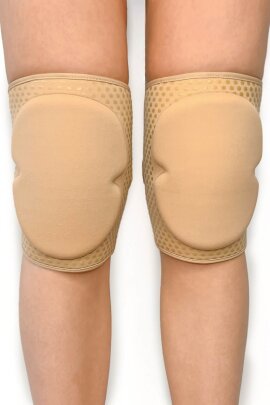Lunalae haftende Silikon Knieschützer Beige XL