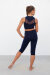 Intermezzo Top Mao Navy Blue S