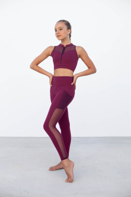 Intermezzo Top Mao Weinrot XL
