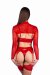 Naughty Thoughts Garter Belt XXX Rated See Through Red