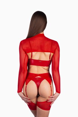 Naughty Thoughts Top Bolero XXX Rated See Through Rot