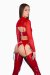 Naughty Thoughts Bolero avec effet de transparence XXX Rated Rouge