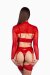 Naughty Thoughts Shrug XXX Rated See Through Red L