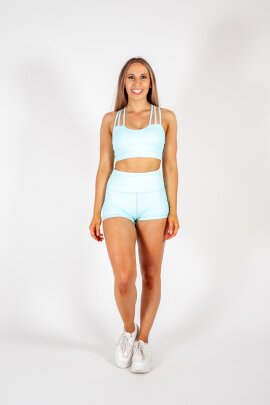 AMBR Designs Crop Top Sky M