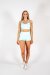 AMBR Designs Crop Top Sky M