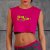 i-Style Crop Top Chemistry S Pink