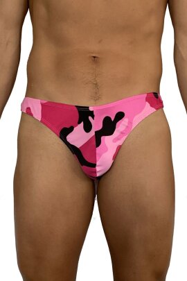 Juicee Peach Men G-String Pink Army