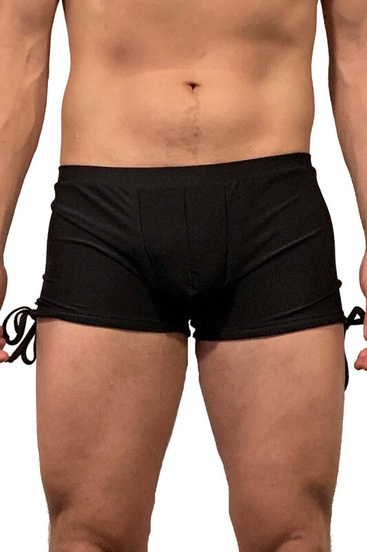 Juicee Peach Men Shorts Tie Side Black XS