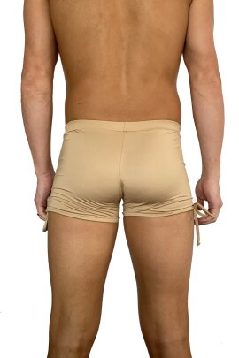 Juicee Peach Men Shorts Tie Side Nude Gold XS