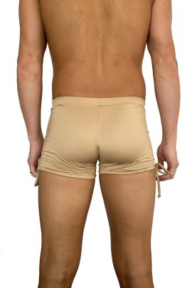 Juicee Peach Men Shorts Tie Side Nude Gold S