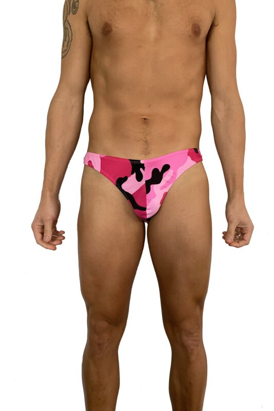 Juicee Peach G-String pour homme Rose Army S
