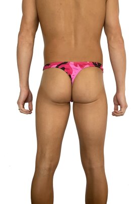 Juicee Peach Men G-String Pink Army S