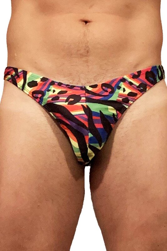 Juicee Peach Men G-String Rainbow M