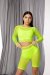 Polerina Shorts Jaya grobe Maschen Neon Yellow M
