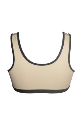 Hamade Activewear Top Lace-Up Nude