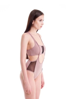 Hamade Activewear Scoop Neck Top Pastell Pink