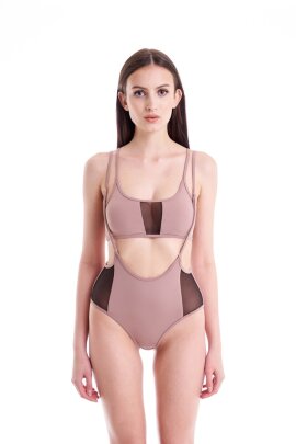 Hamade Activewear Scoop Neck Top Pastell Pink