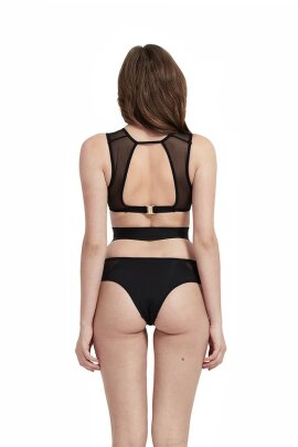 Hamade Activewear Crop Top Eyelet Mesh S