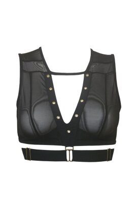 Hamade Activewear Crop Top Eyelet Mesh L