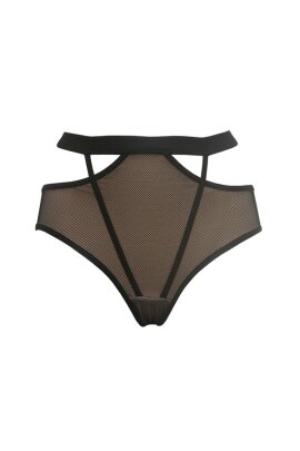 Hamade Activewear High Waist Shorts Strappy Mesh L