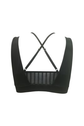 Hamade Activewear Top Striped Mesh XL