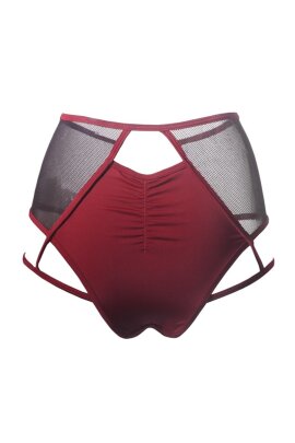 Hamade Activewear High Waist Garter Shorts Rot S