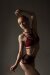 Hamade Activewear High Waist Garter Shorts Rot S