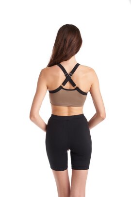 Hamade Activewear Sports Top Crossback Khaki XS