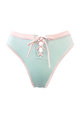 Hamade Activewear High Leg Shorts Lace-Up Mint M